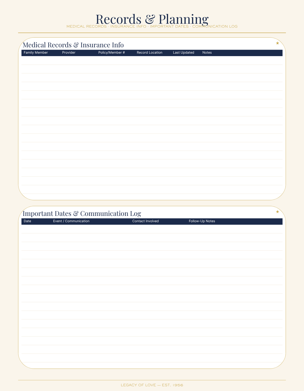 Grief Journal – 30-Page Starter (Printable PDF Download)