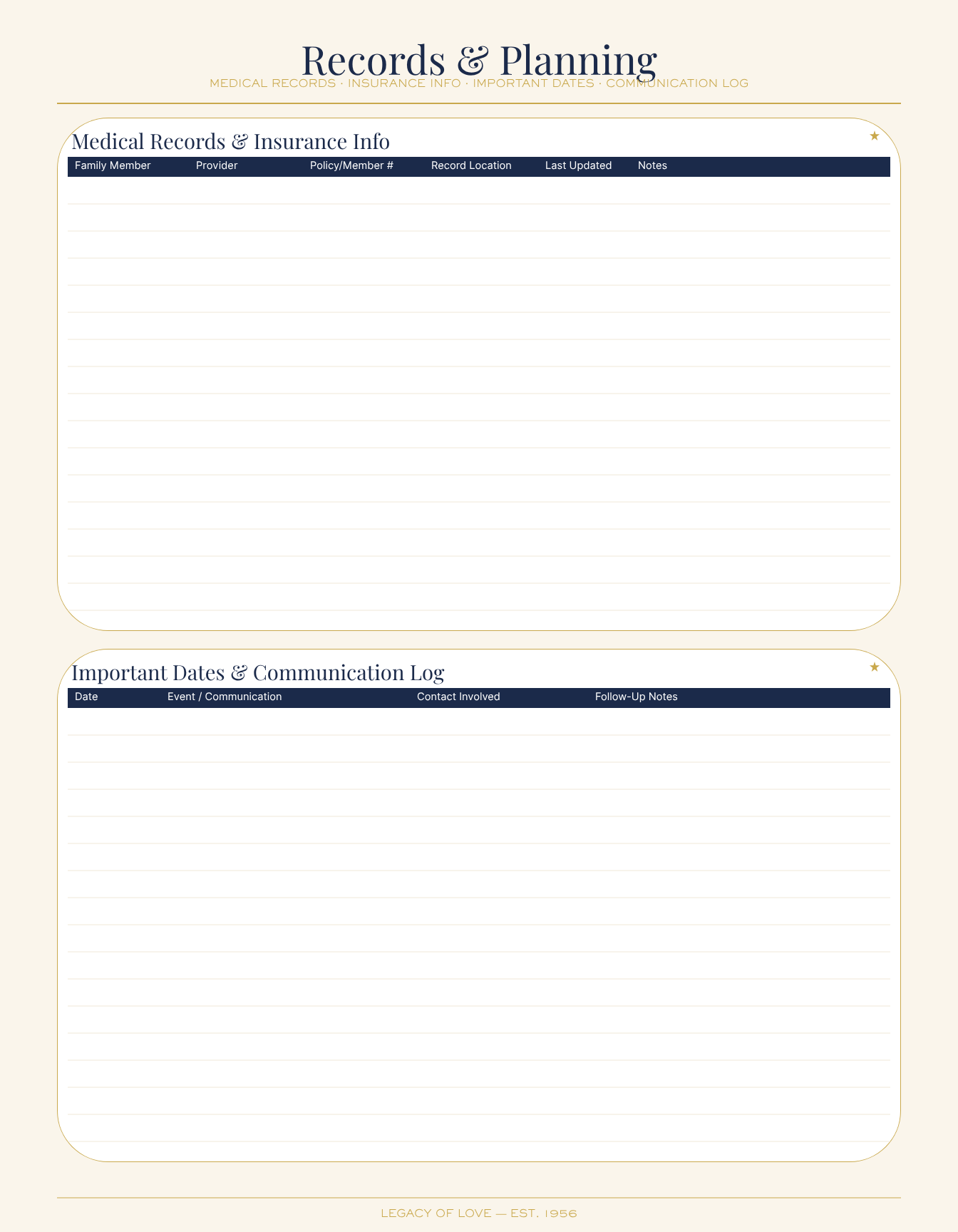 Grief Journal – 30-Page Starter (Printable PDF Download)