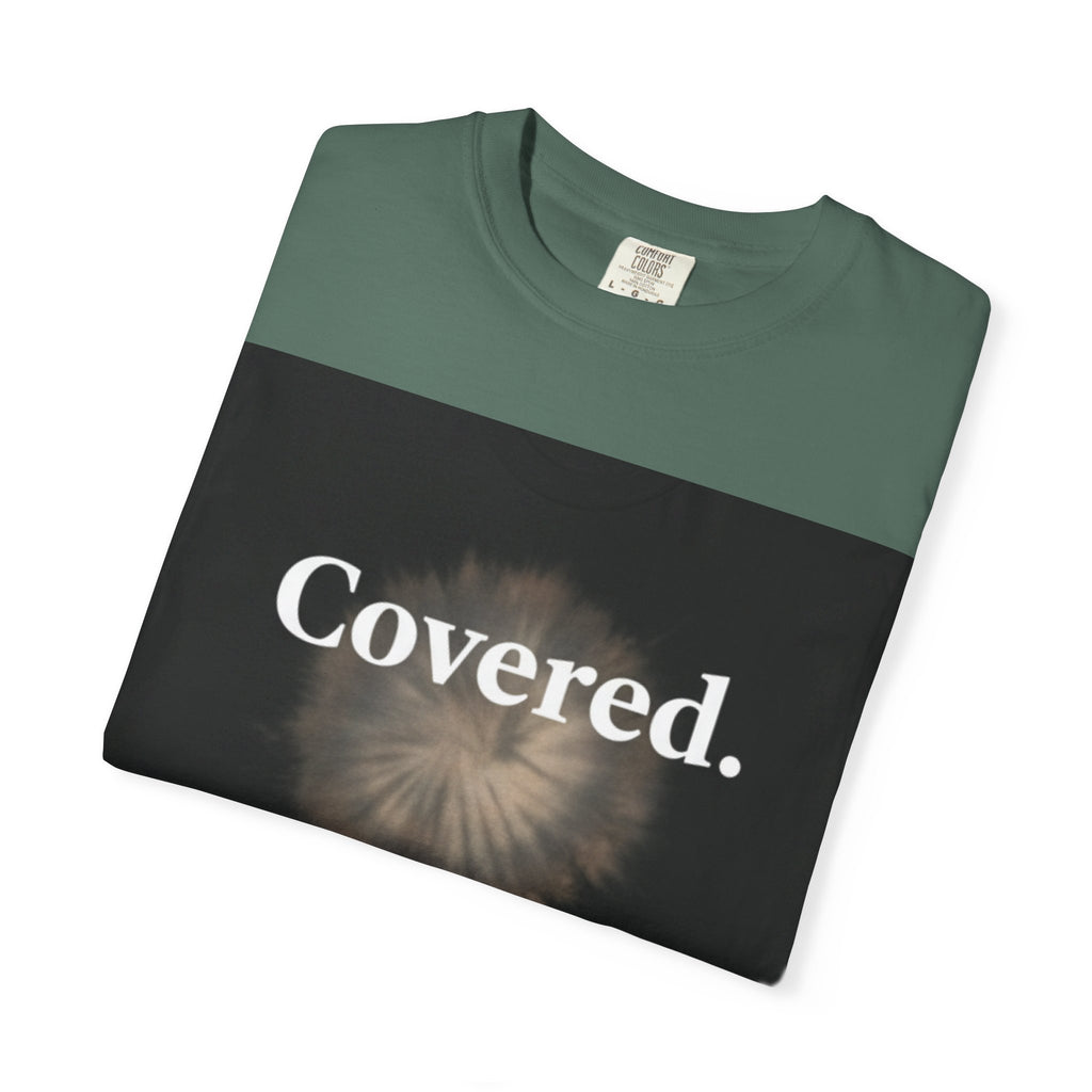 Covered. T‑Shirt — "God Has My Back" Christian Faith Tee (Romans 8:31)