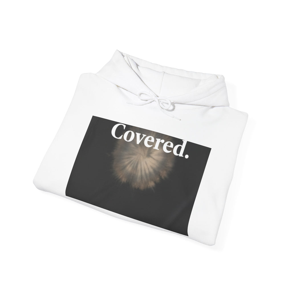 Covered. Hoodie — Minimal Floral Spiritual Hooded Sweatshirt