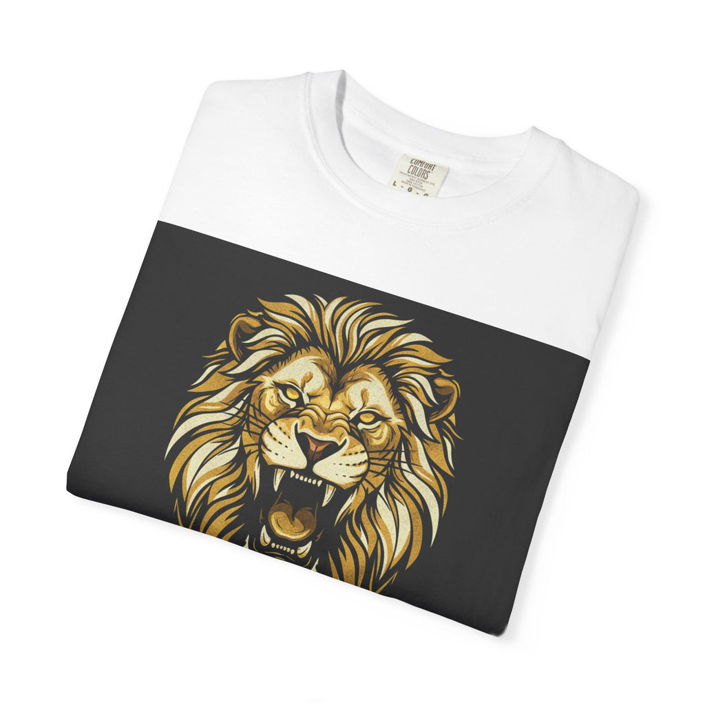 Lion Psalm T‑Shirt — "The Strength of a Man is From the Lord" (Psalm 46:1)