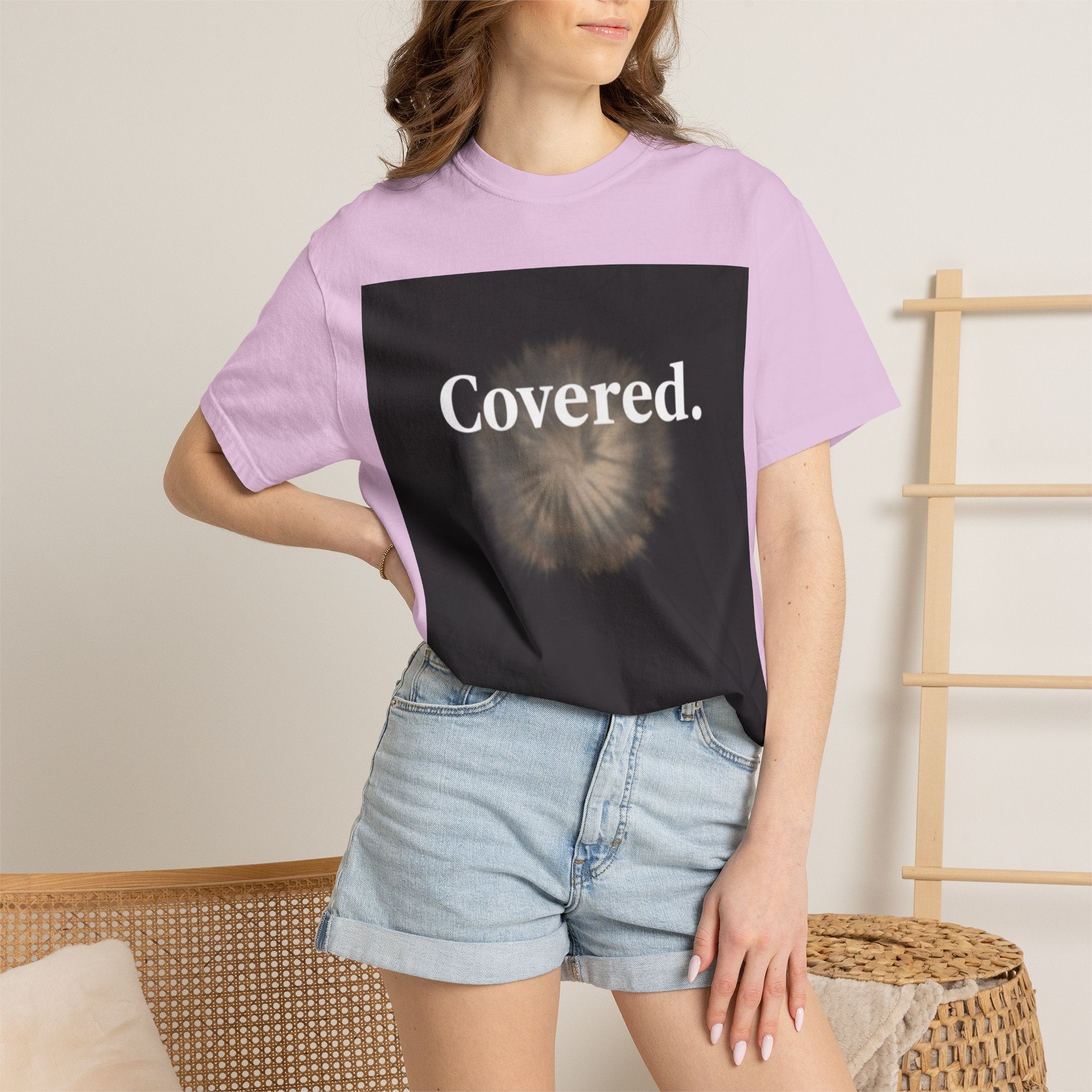 Covered. T‑Shirt — "God Has My Back" Christian Faith Tee (Romans 8:31)