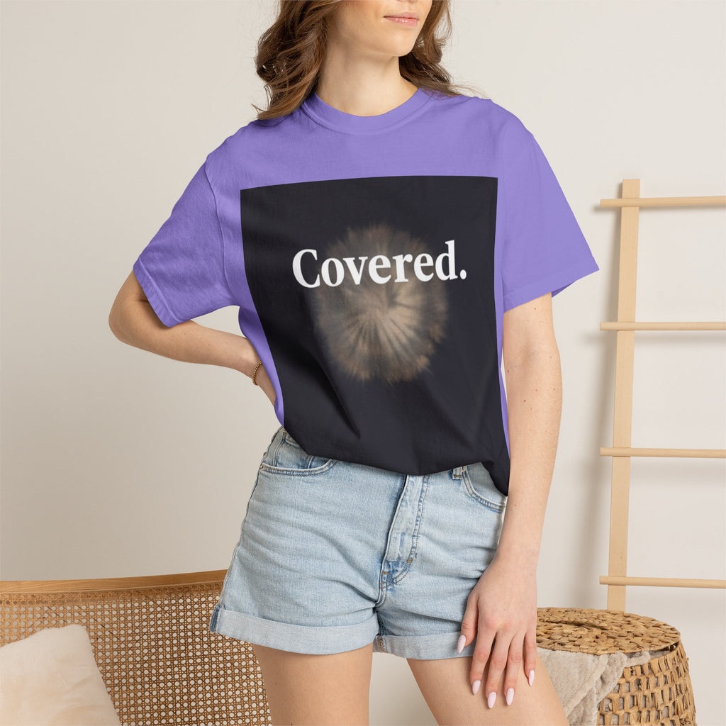 Covered. T‑Shirt — "God Has My Back" Christian Faith Tee (Romans 8:31)