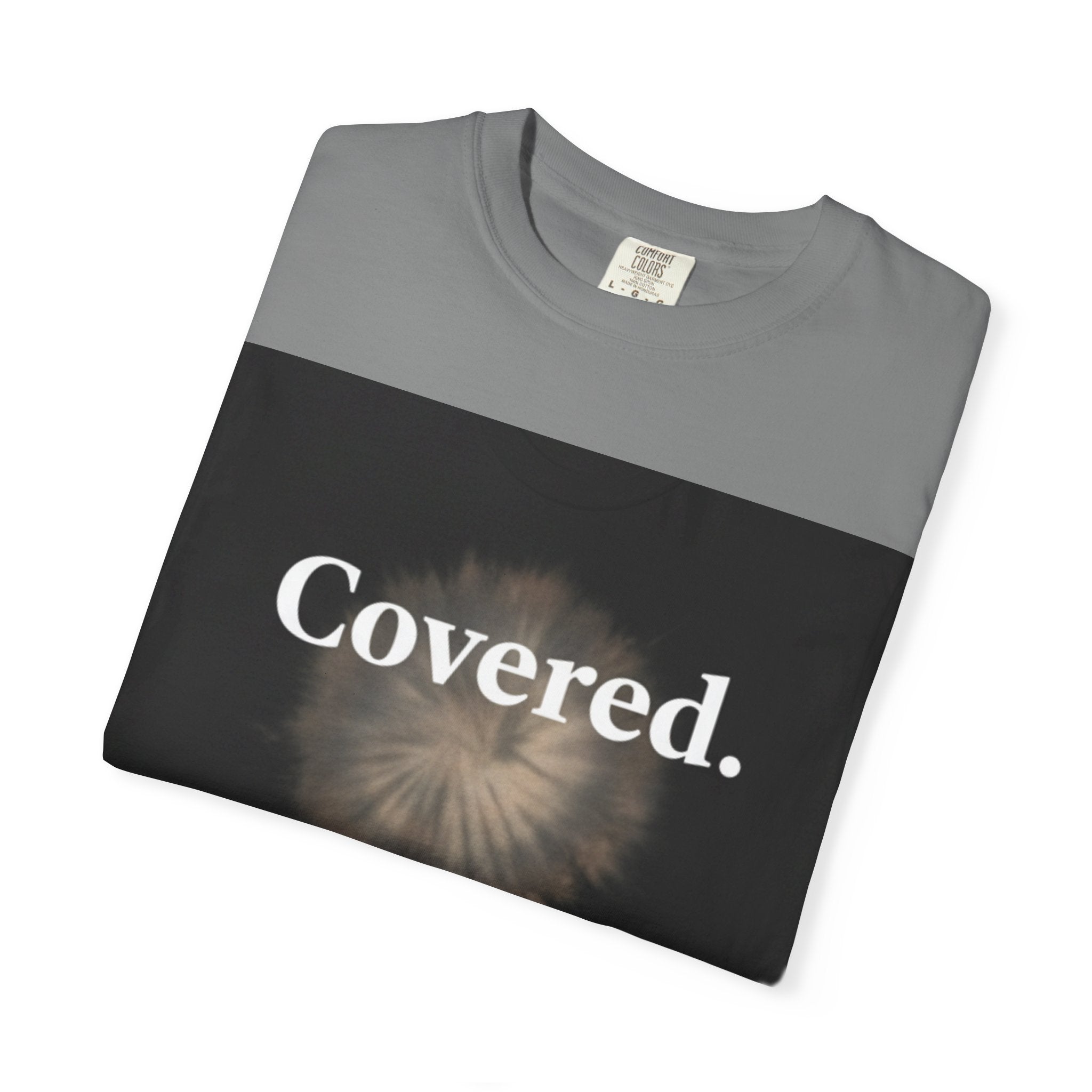 Covered. T‑Shirt — "God Has My Back" Christian Faith Tee (Romans 8:31)