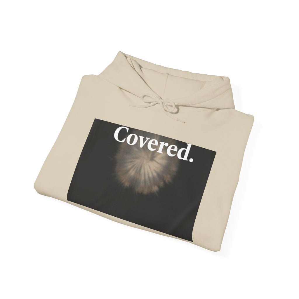 Covered. Hoodie — Minimal Floral Spiritual Hooded Sweatshirt
