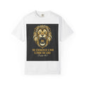 Lion Psalm T‑Shirt — "The Strength of a Man is From the Lord" (Psalm 46:1)