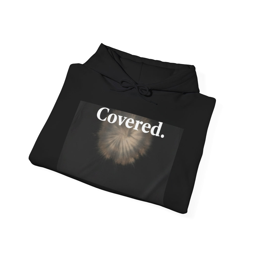 Covered. Hoodie — Minimal Floral Spiritual Hooded Sweatshirt