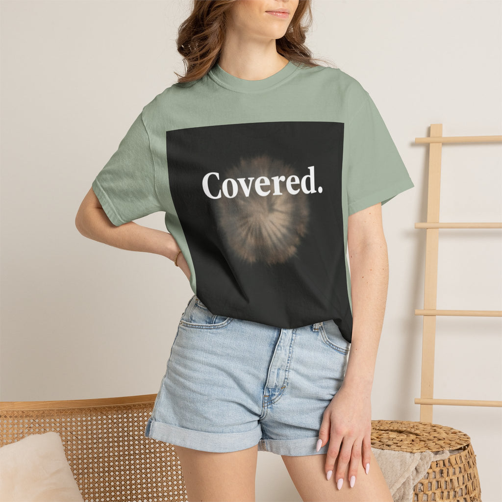 Covered. T‑Shirt — "God Has My Back" Christian Faith Tee (Romans 8:31)