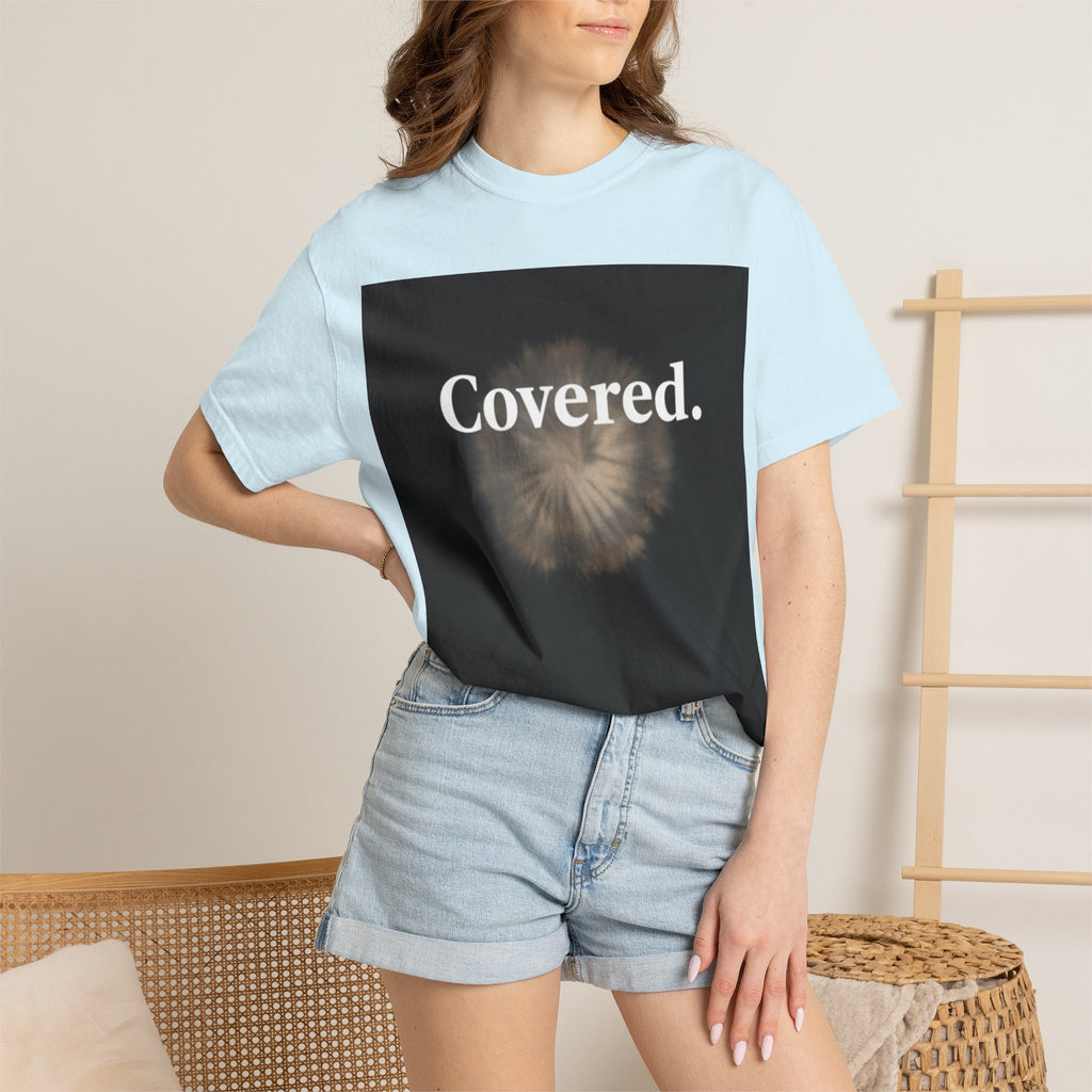 Covered. T‑Shirt — "God Has My Back" Christian Faith Tee (Romans 8:31)