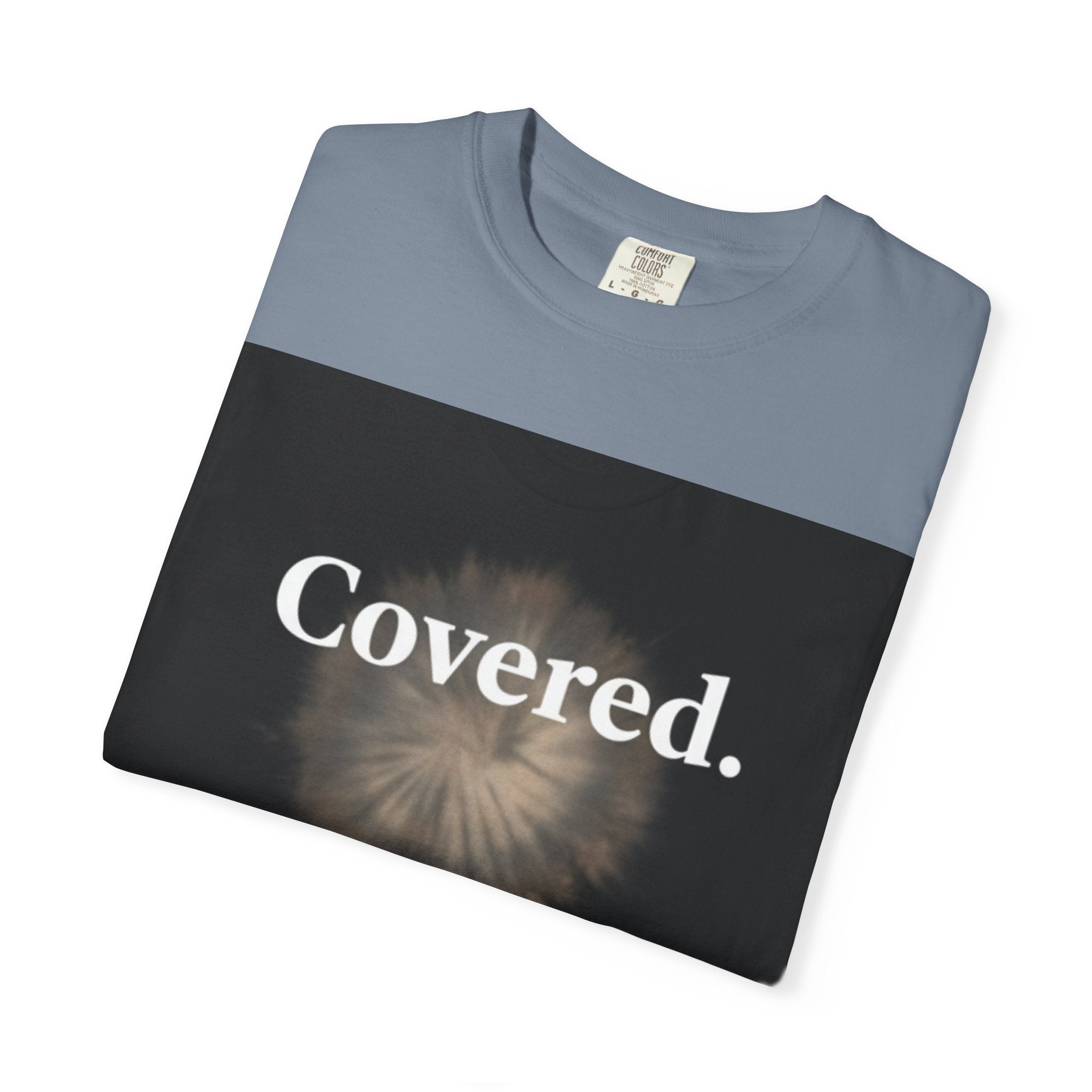 Covered. T‑Shirt — "God Has My Back" Christian Faith Tee (Romans 8:31)