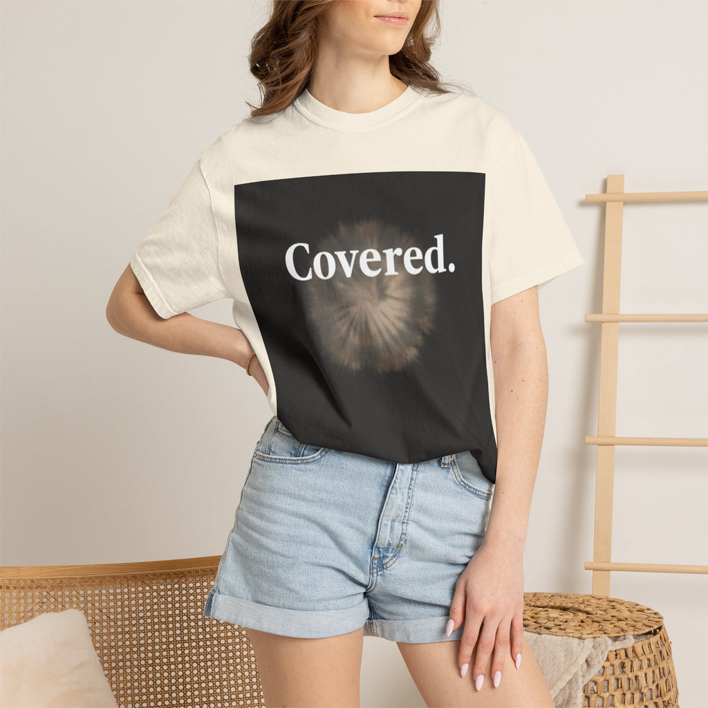 Covered. T‑Shirt — "God Has My Back" Christian Faith Tee (Romans 8:31)