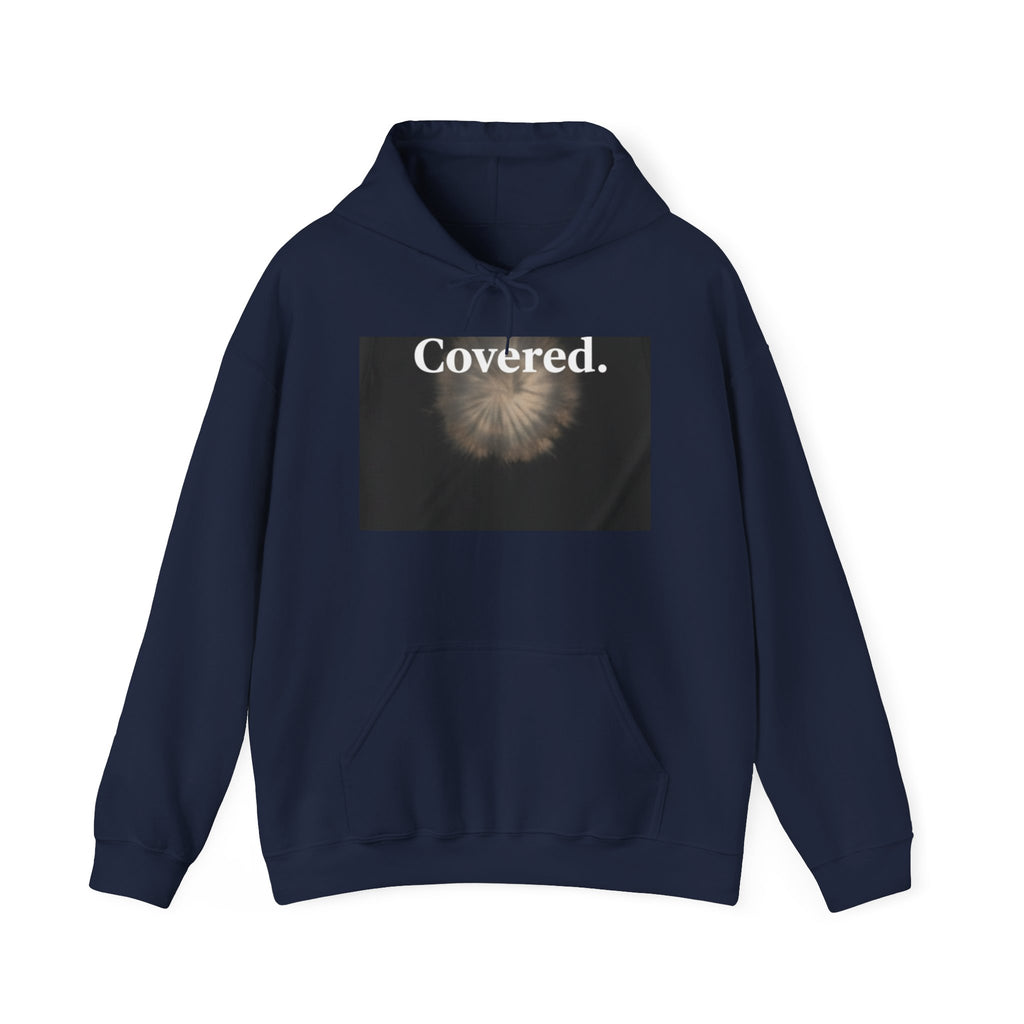 Covered. Hoodie — Minimal Floral Spiritual Hooded Sweatshirt