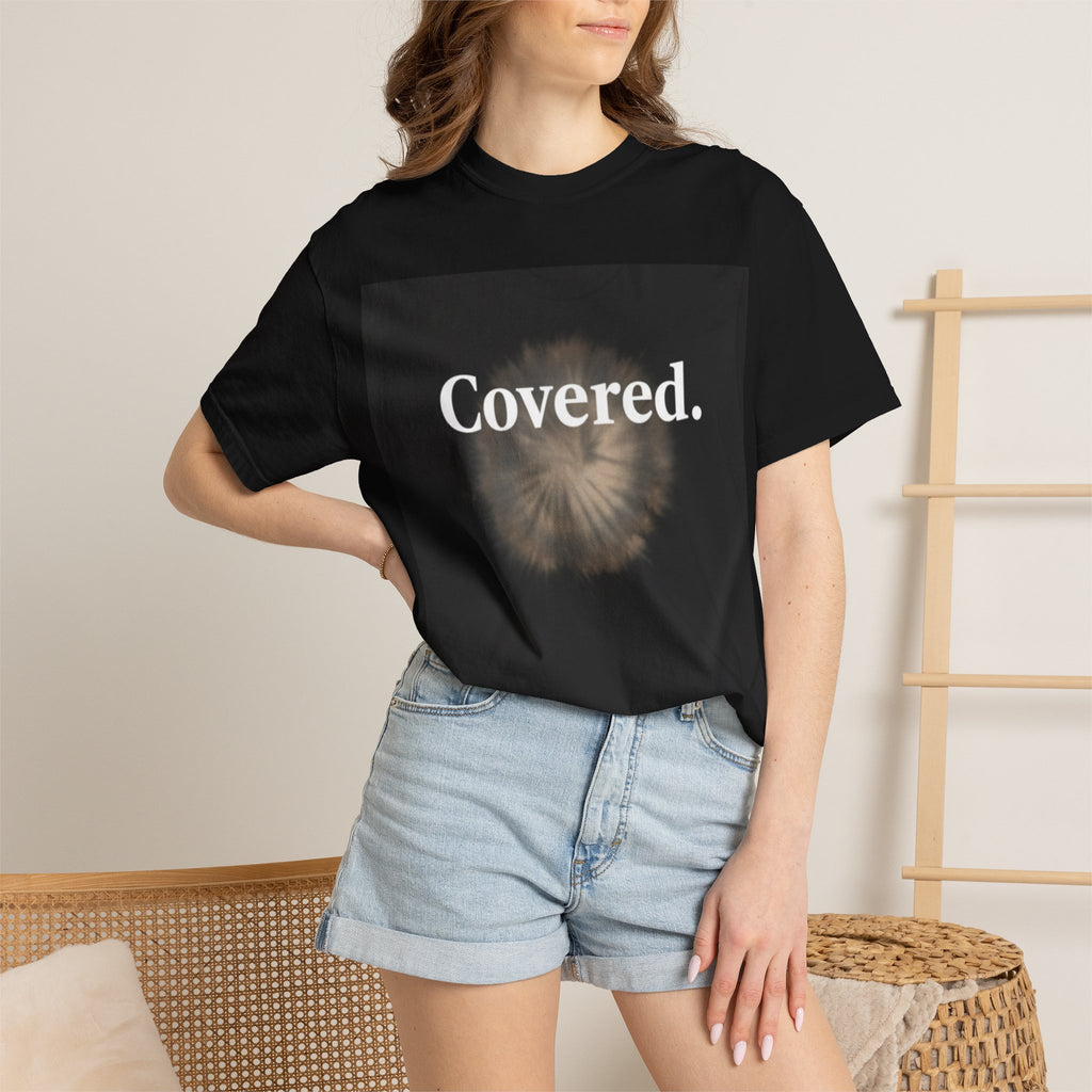 Covered. T‑Shirt — "God Has My Back" Christian Faith Tee (Romans 8:31)