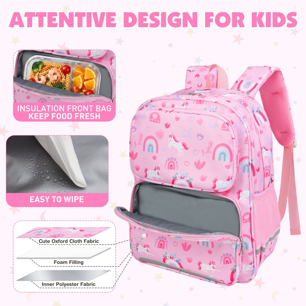 DAKIMOE Toddler Backpack for Girls Boys Kids Backpacks Cute Kindergart