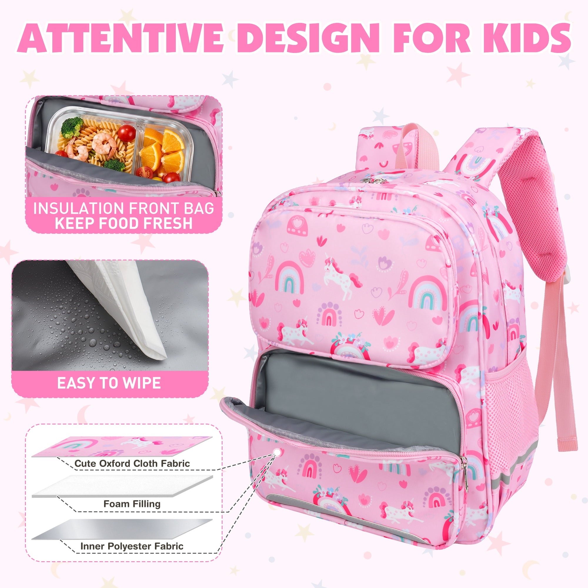 DAKIMOE Toddler Backpack for Girls Boys Kids Backpacks Cute Kindergart