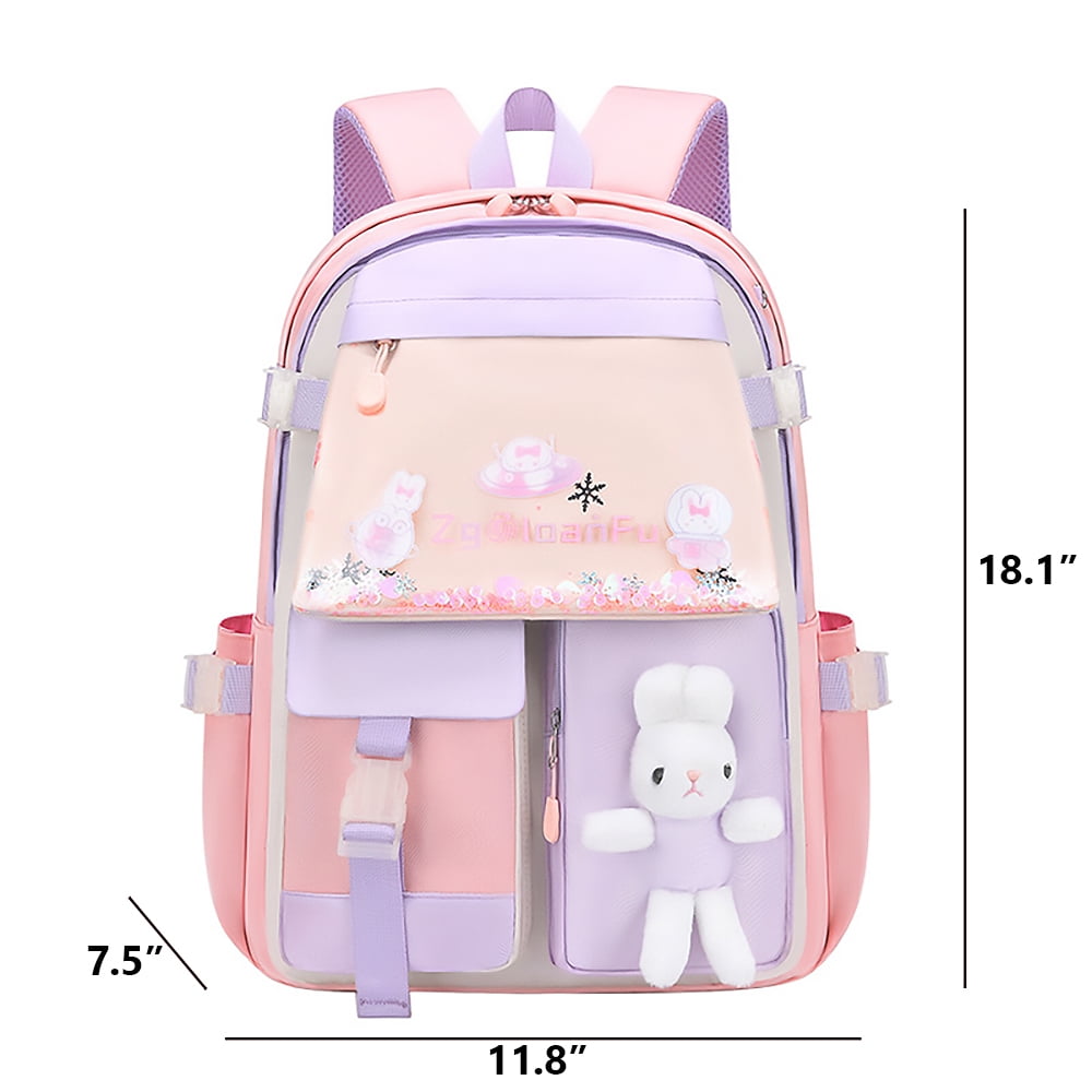 Lvelia School Backpacks for Girls, Large Capacity Fashion School Bag f