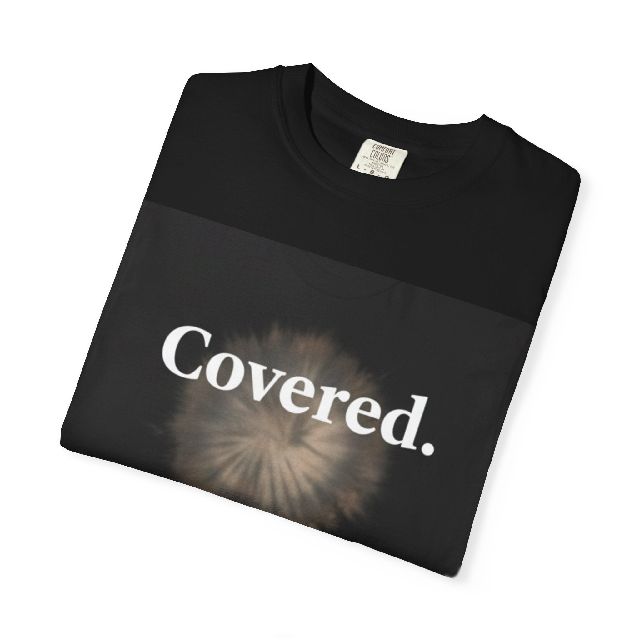 Covered. T‑Shirt — "God Has My Back" Christian Faith Tee (Romans 8:31)