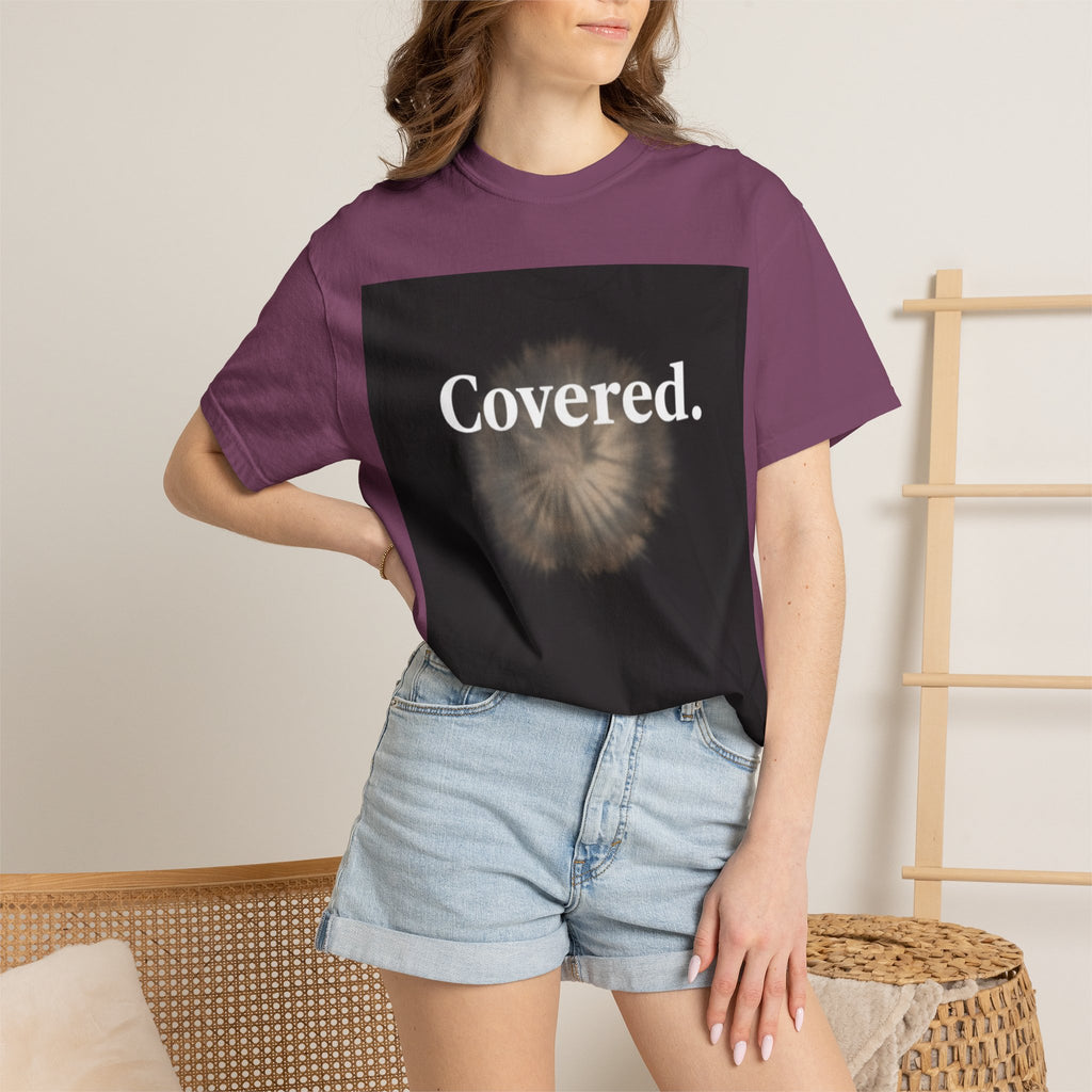 Covered. T‑Shirt — "God Has My Back" Christian Faith Tee (Romans 8:31)