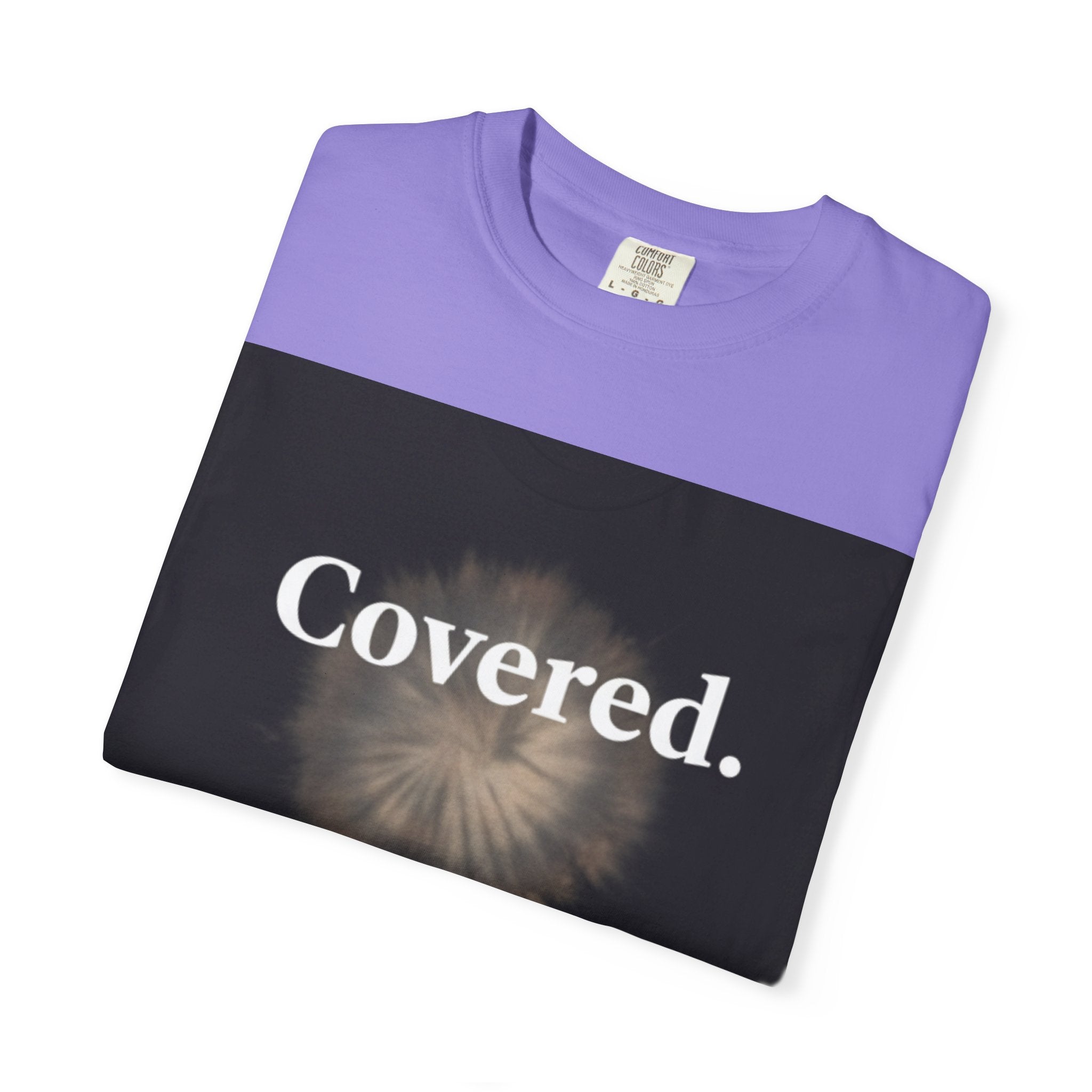 Covered. T‑Shirt — "God Has My Back" Christian Faith Tee (Romans 8:31)