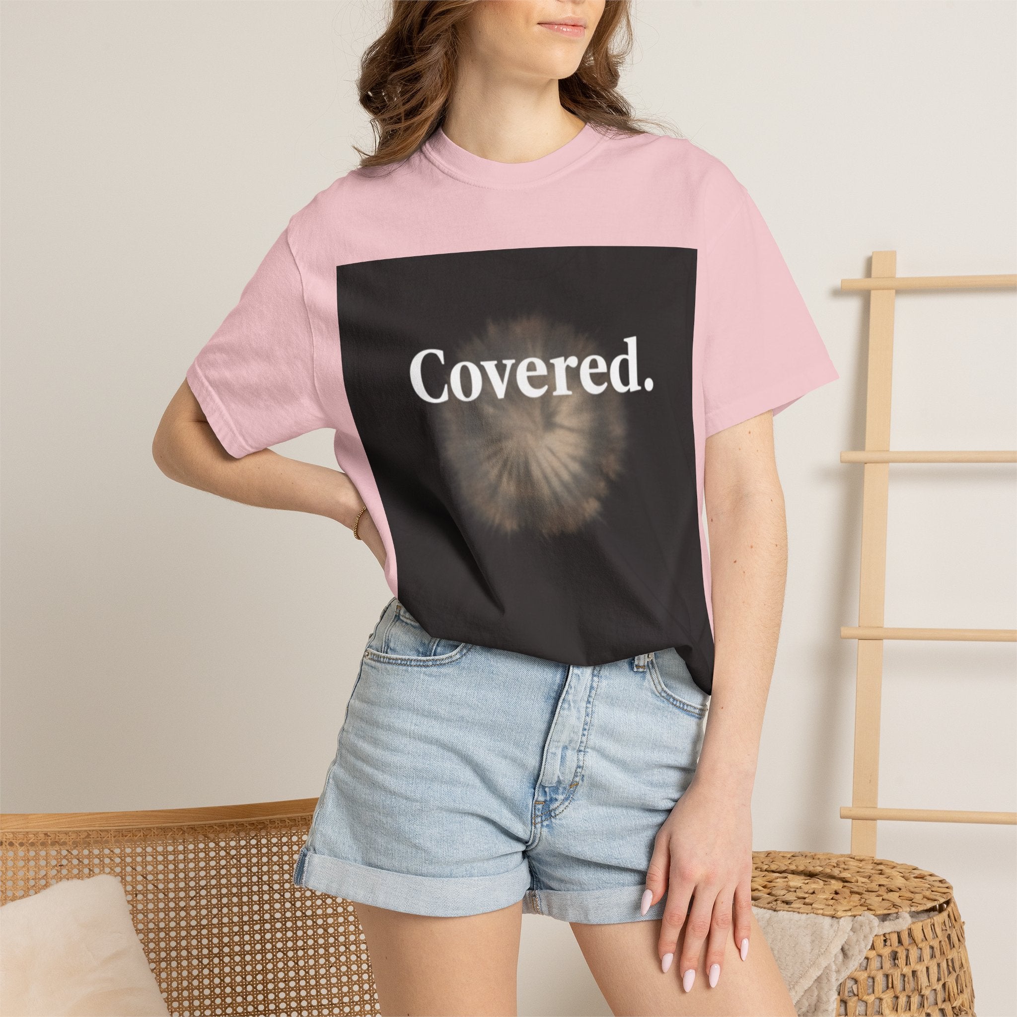 Covered. T‑Shirt — "God Has My Back" Christian Faith Tee (Romans 8:31)