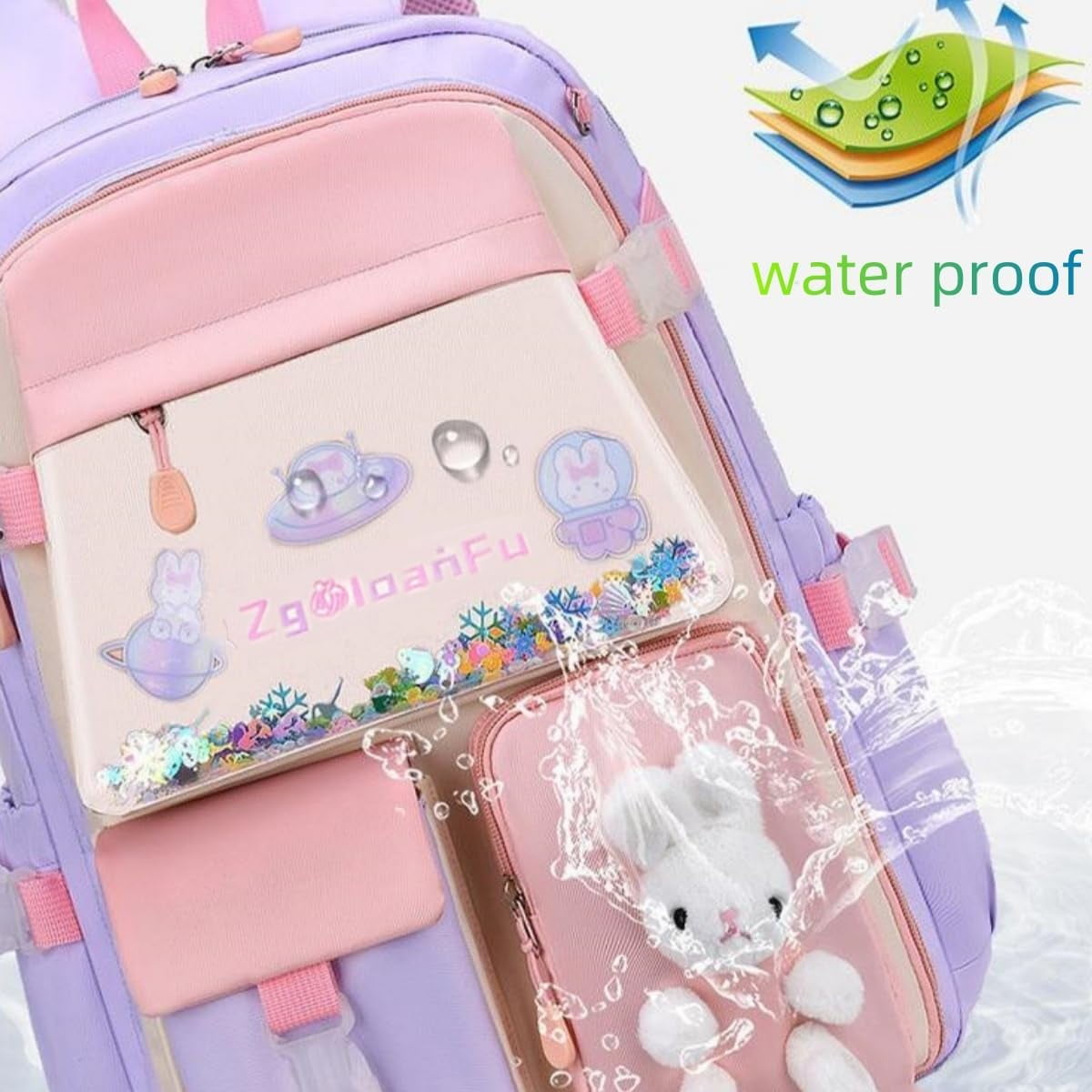 Lvelia School Backpacks for Girls, Large Capacity Fashion School Bag f