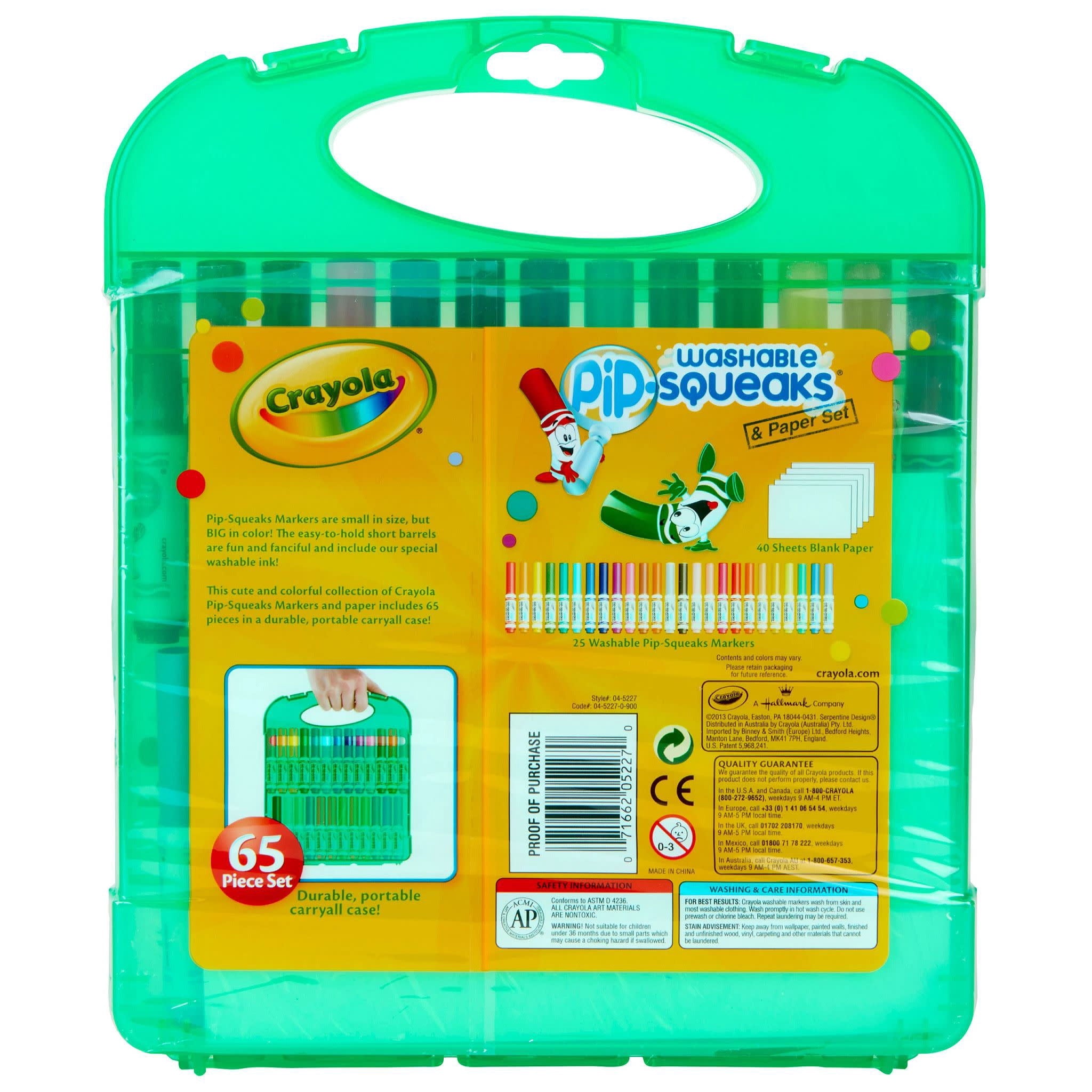 Crayola Pip Squeaks 25 Washable Markers Set, Back to School Essentials