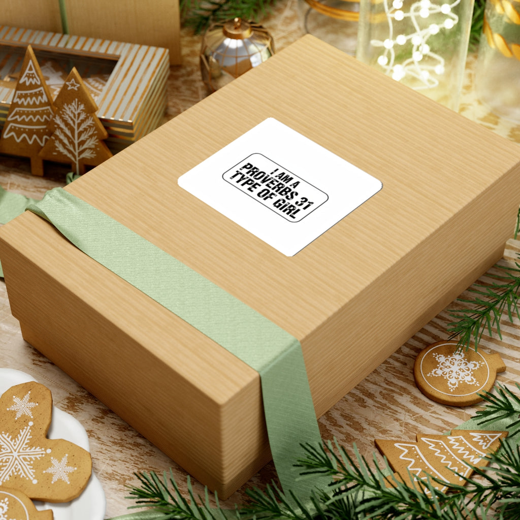 Proverbs 31 Sticker — “I Am a Proverbs 31 Type of Girl” Faith Vinyl Sticker