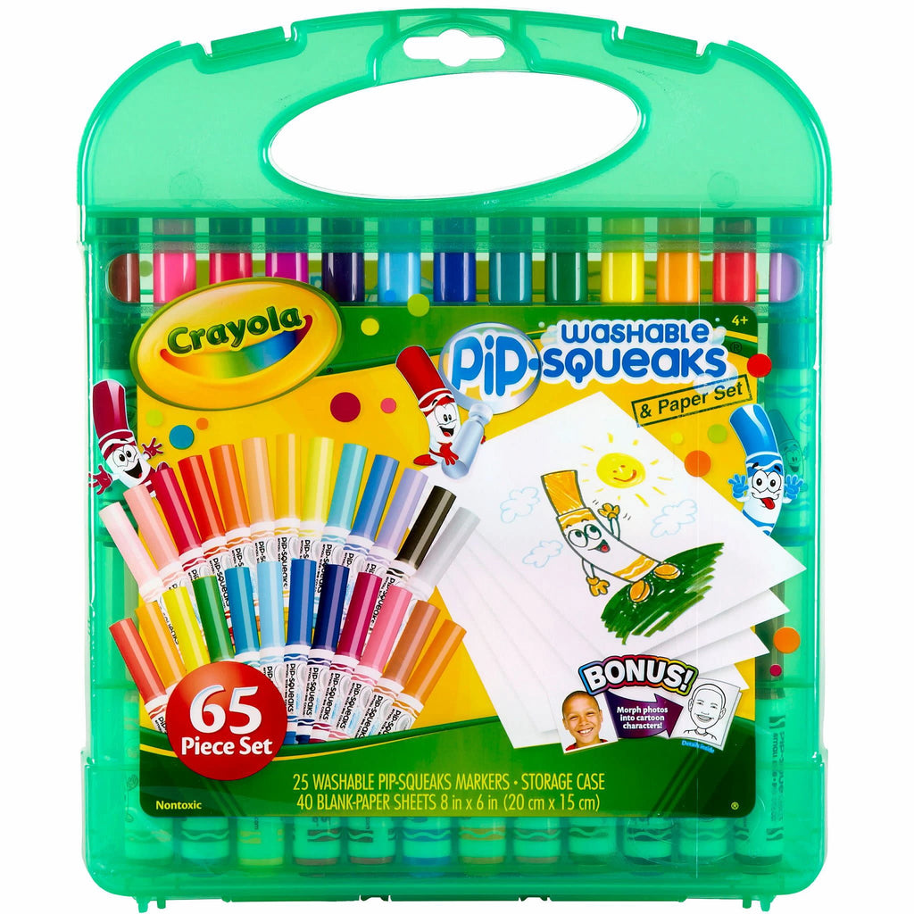 Crayola Pip Squeaks 25 Washable Markers Set, Back to School Essentials