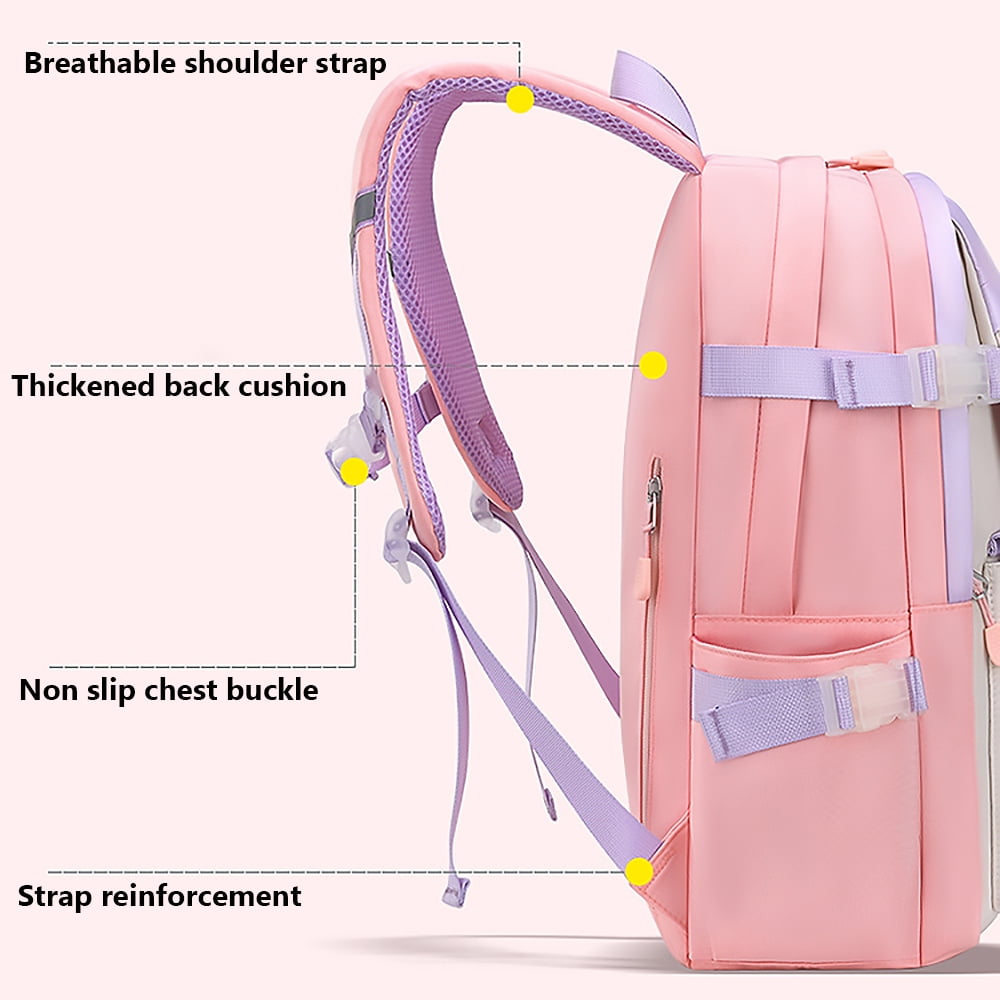 Lvelia School Backpacks for Girls, Large Capacity Fashion School Bag f