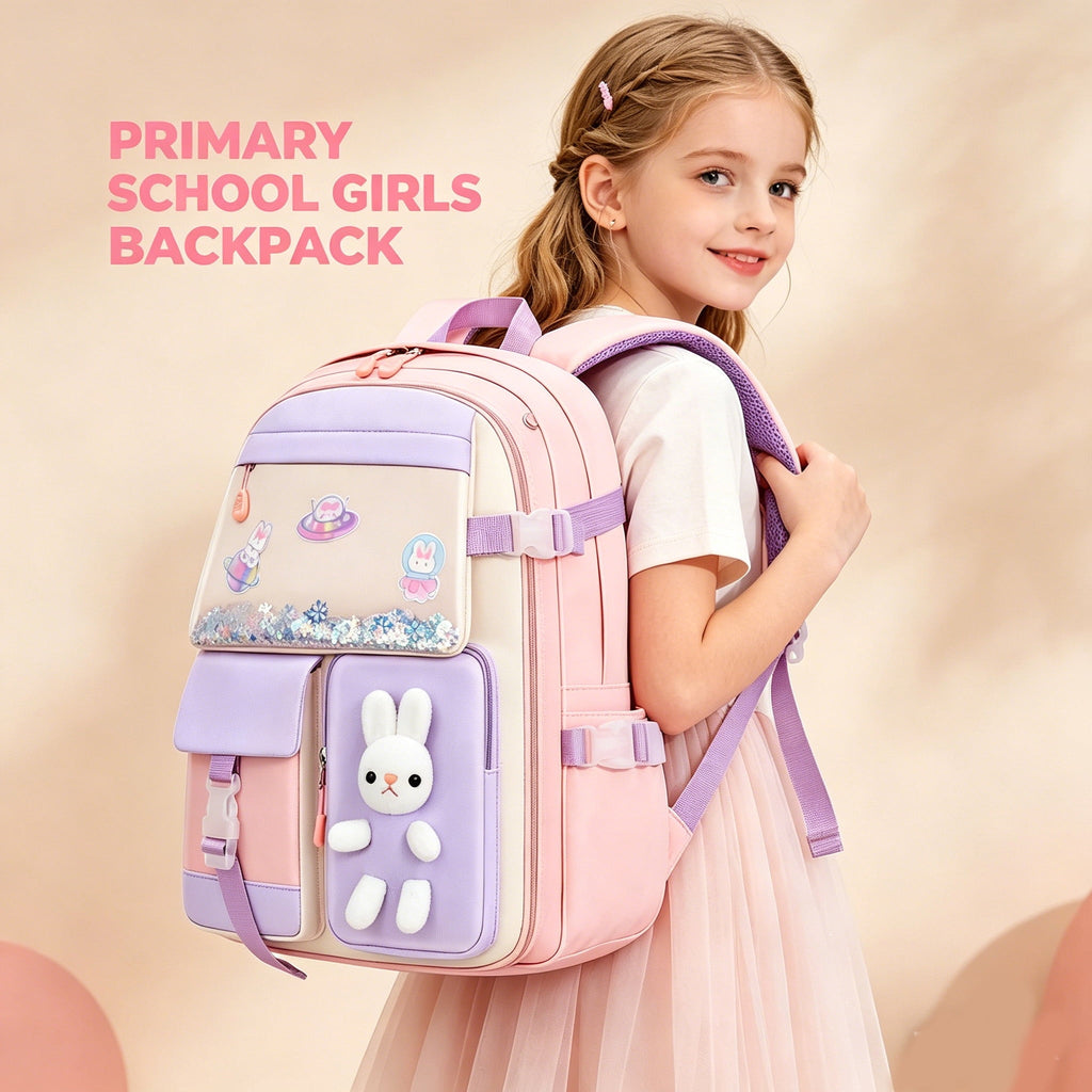 Lvelia School Backpacks for Girls, Large Capacity Fashion School Bag f