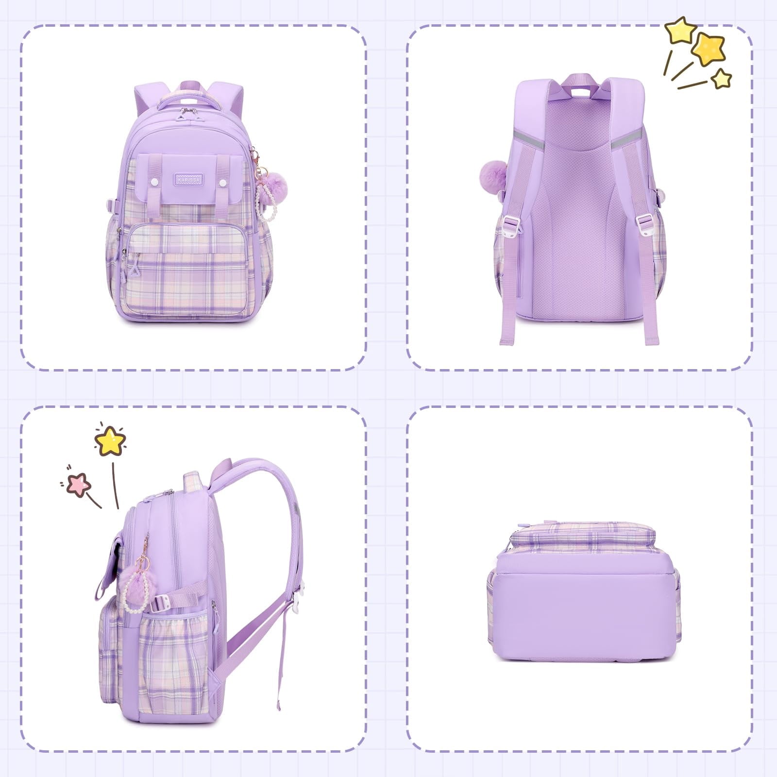 Soda Candy Girls Backpack Ideal Elementary Middle School Backpacks for