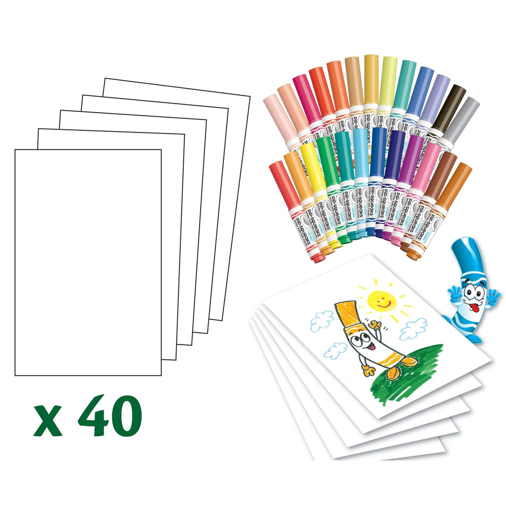 Crayola Pip Squeaks 25 Washable Markers Set, Back to School Essentials