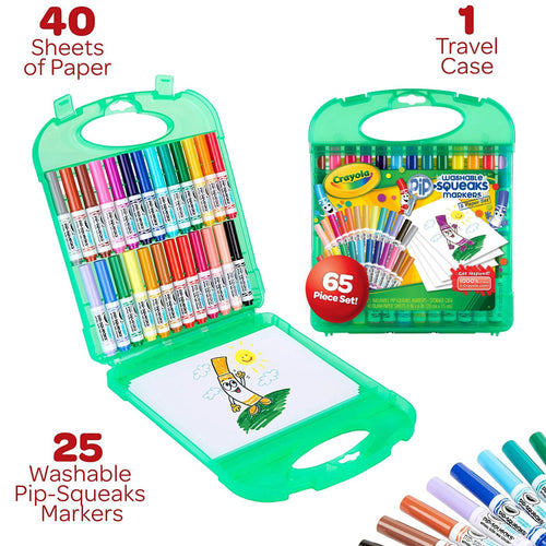 Crayola Pip Squeaks 25 Washable Markers Set, Back to School Essentials