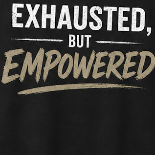 Exhausted, but Empowered — Men's Bling Graphic Tee