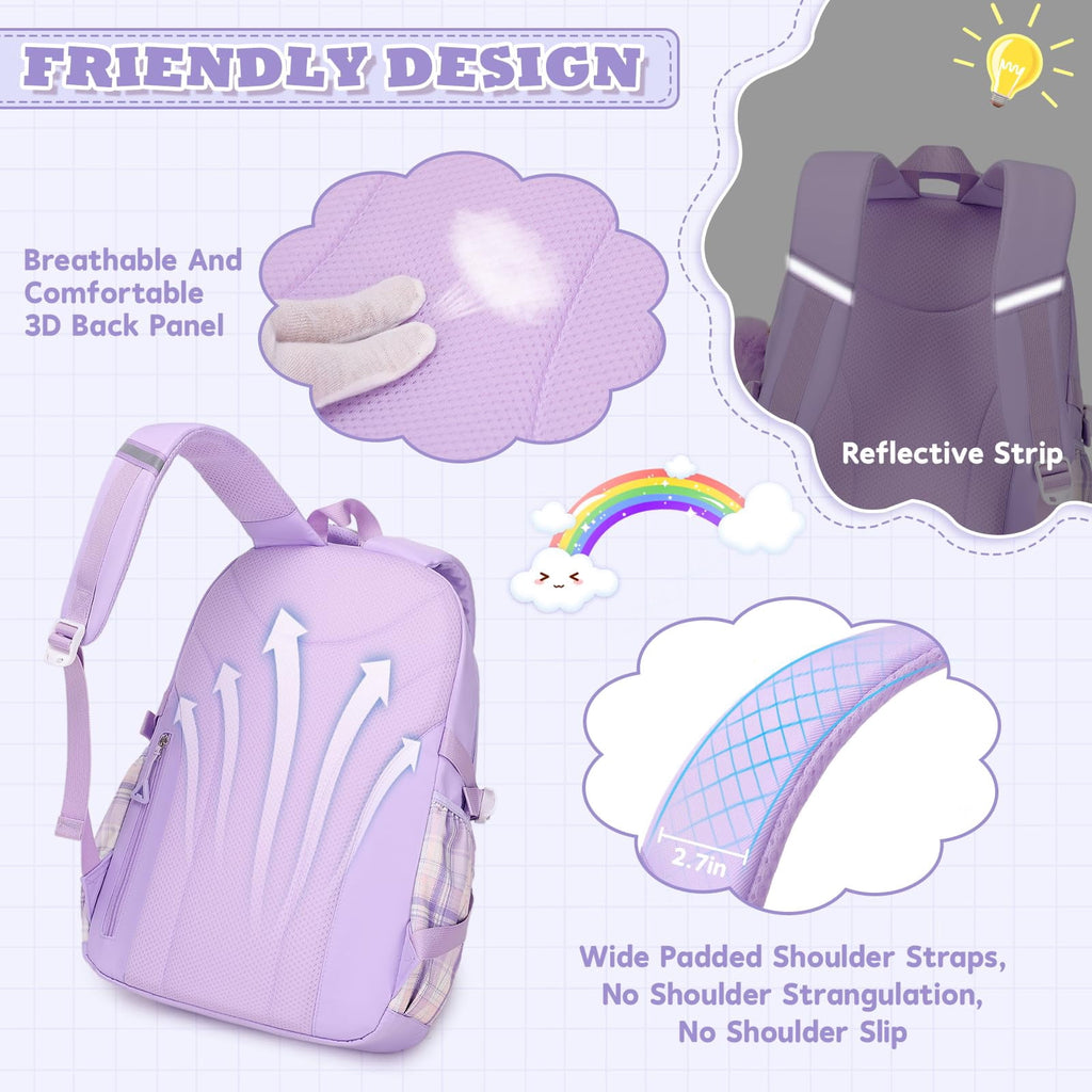 Soda Candy Girls Backpack Ideal Elementary Middle School Backpacks for