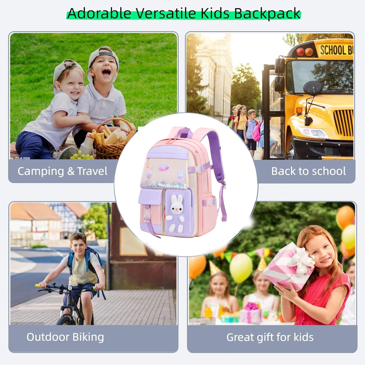 Lvelia School Backpacks for Girls, Large Capacity Fashion School Bag f